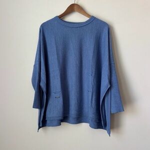 Mersea The Catalina Travel Sweater One Size Dutch Blue Oversized
